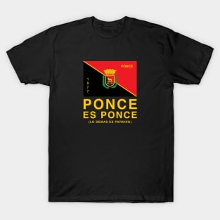 Ponce es Ponce Puerto Rico Escudo Boricua Puerto Rican City T-Shirt